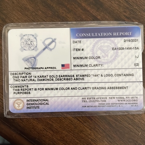 Macys diamond earrings - Picture 7 of 9